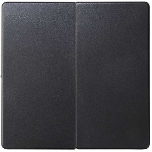 Лицевая панель Simon82 для 2-кл. выключателя графит фото Лицевая панель Simon82 для 2-кл. выключателя графит картинка